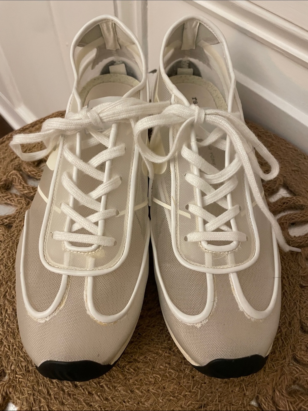 rag & bone Off-White Mesh Retro Runner - Picture 4 of 9